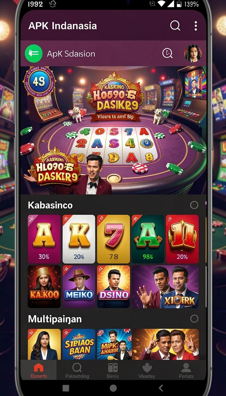 Tampilan utama aplikasi Aplikasi cinta99 Resmi dan Terpercaya di Android yang intuitif dan efisien.