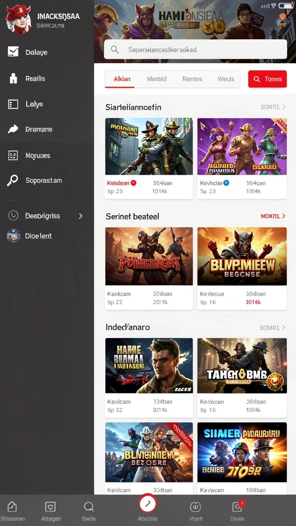 Tampilan utama aplikasi Aplikasi jvs88 Resmi: Download dan Instalasi yang intuitif dan efisien.