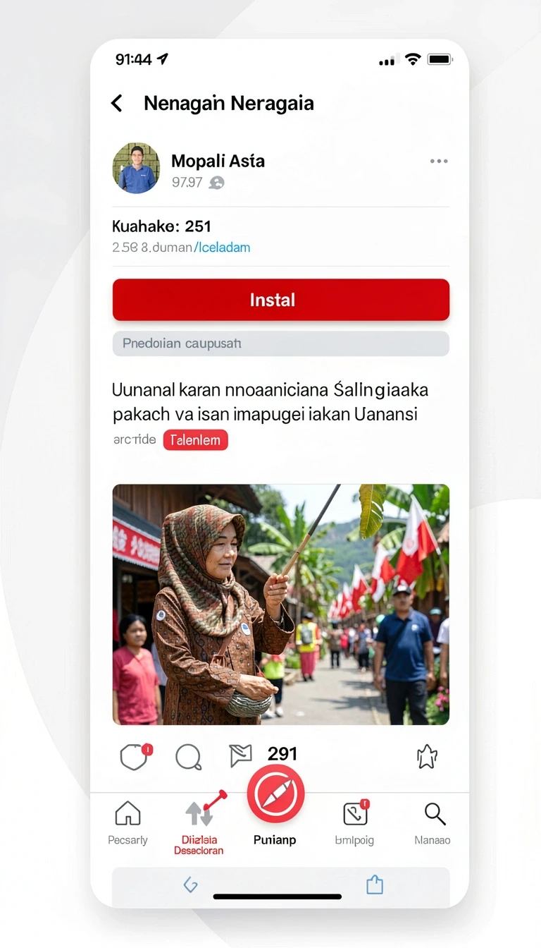 Tampilan utama aplikasi Aplikasi gus77 Resmi dan Terpercaya di Android yang intuitif dan efisien.