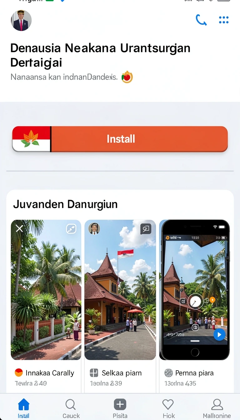 Tampilan utama aplikasi d733 Terbaru: Download APK Resmi dan Aman yang intuitif dan efisien.