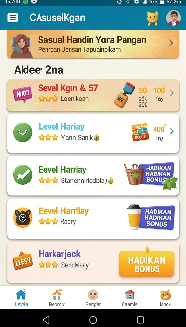 Tampilan utama aplikasi Aplikasi luckybest Resmi: Download dan Instalasi yang intuitif dan efisien.